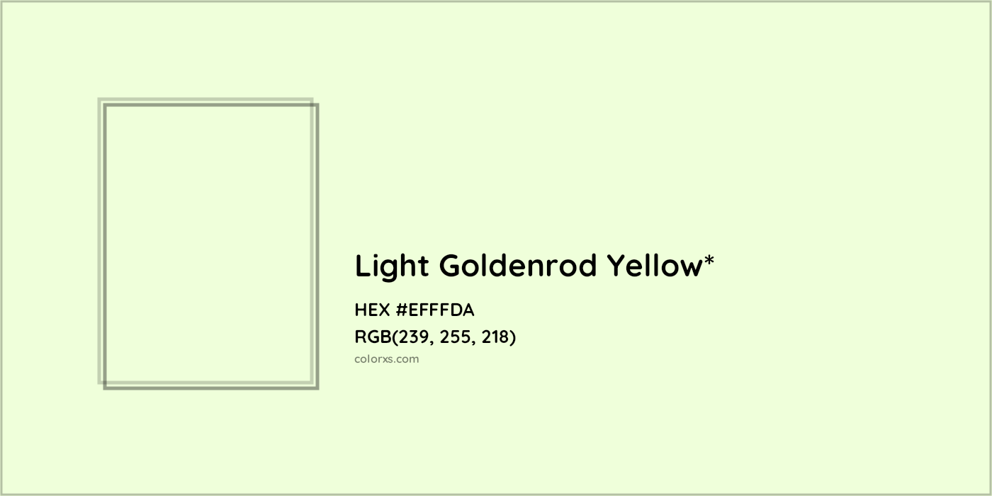 HEX #EFFFDA Color Name, Color Code, Palettes, Similar Paints, Images