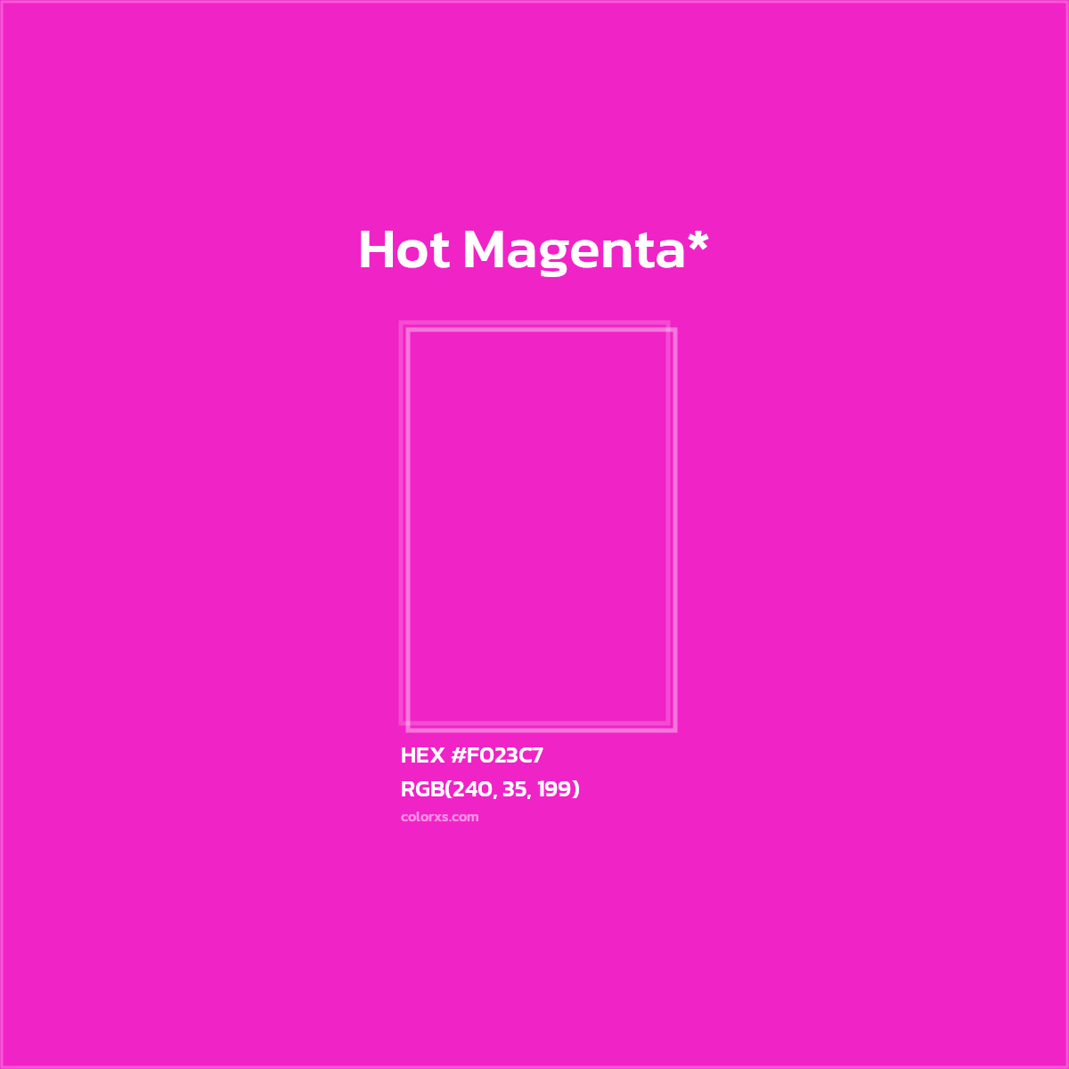 HEX #F023C7 Color Name, Color Code, Palettes, Similar Paints, Images