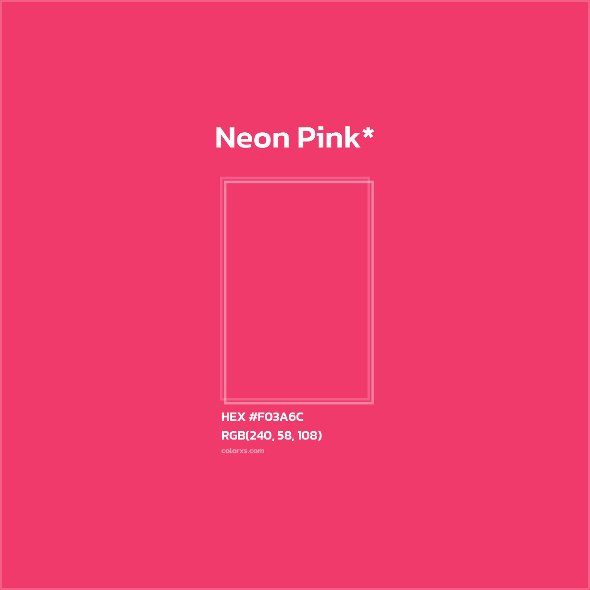 HEX #F03A6C Color Name, Color Code, Palettes, Similar Paints, Images