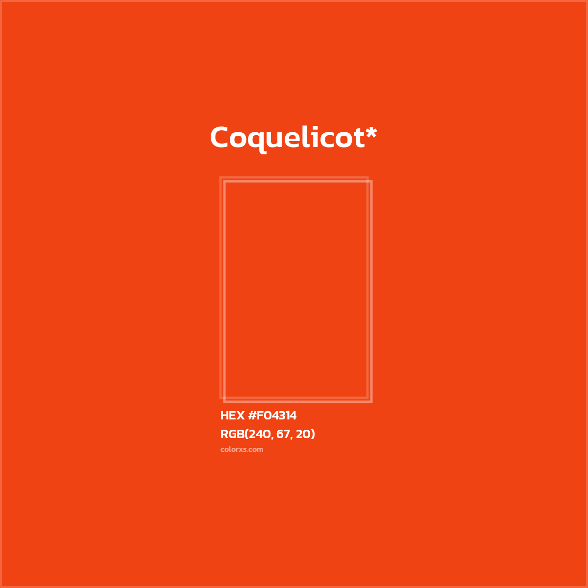 HEX #F04314 Color Name, Color Code, Palettes, Similar Paints, Images