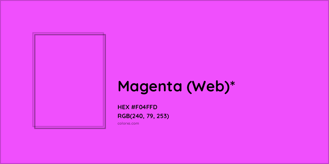 HEX #F04FFD Color Name, Color Code, Palettes, Similar Paints, Images