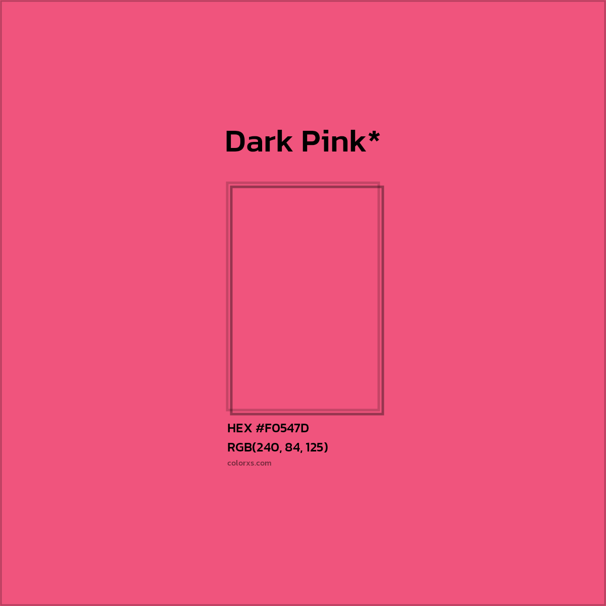 HEX #F0547D Color Name, Color Code, Palettes, Similar Paints, Images