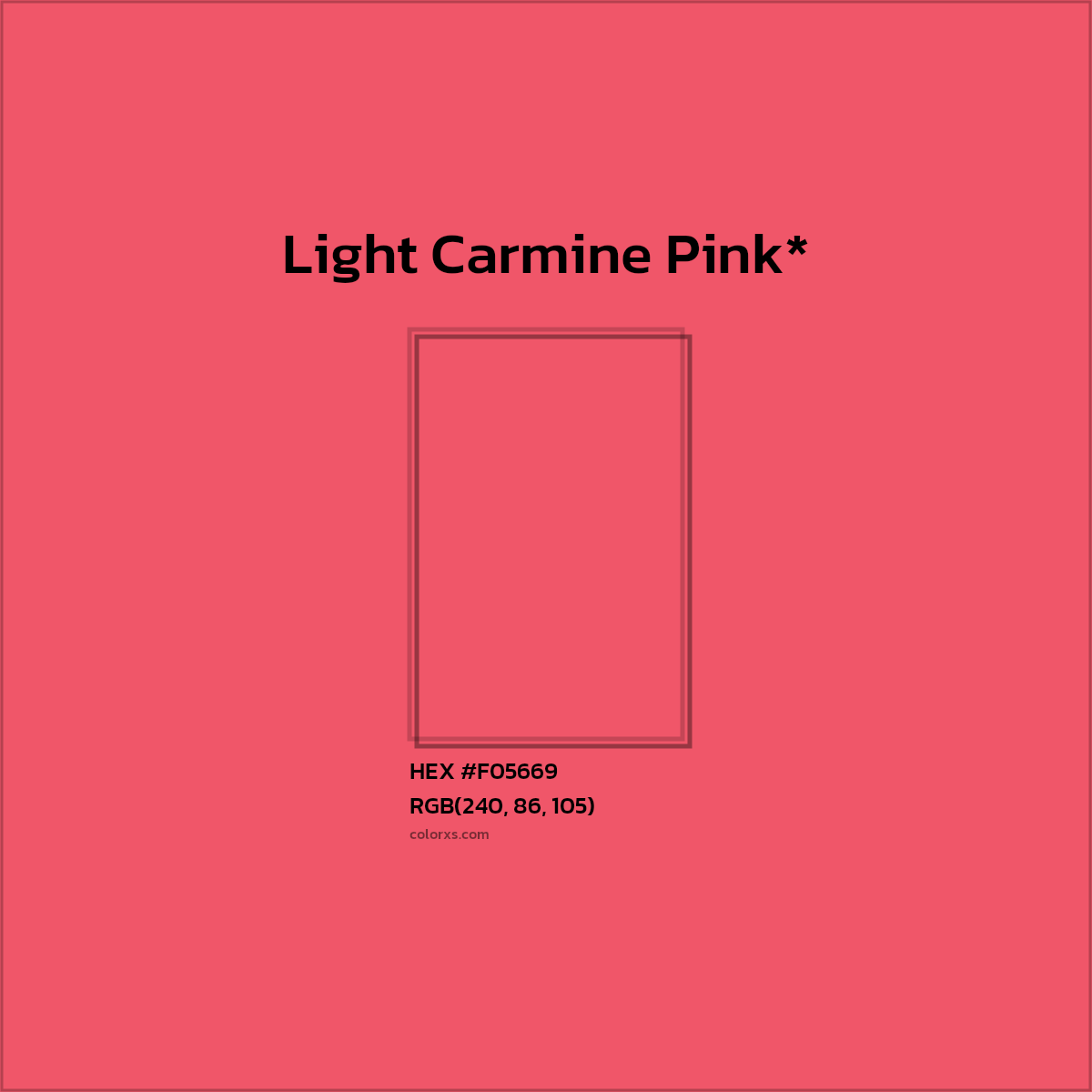 HEX #F05669 Color Name, Color Code, Palettes, Similar Paints, Images