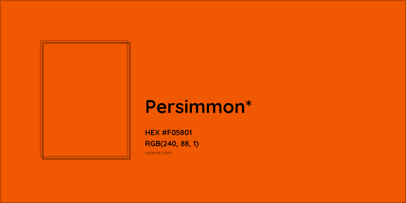 HEX #F05801 Color Name, Color Code, Palettes, Similar Paints, Images