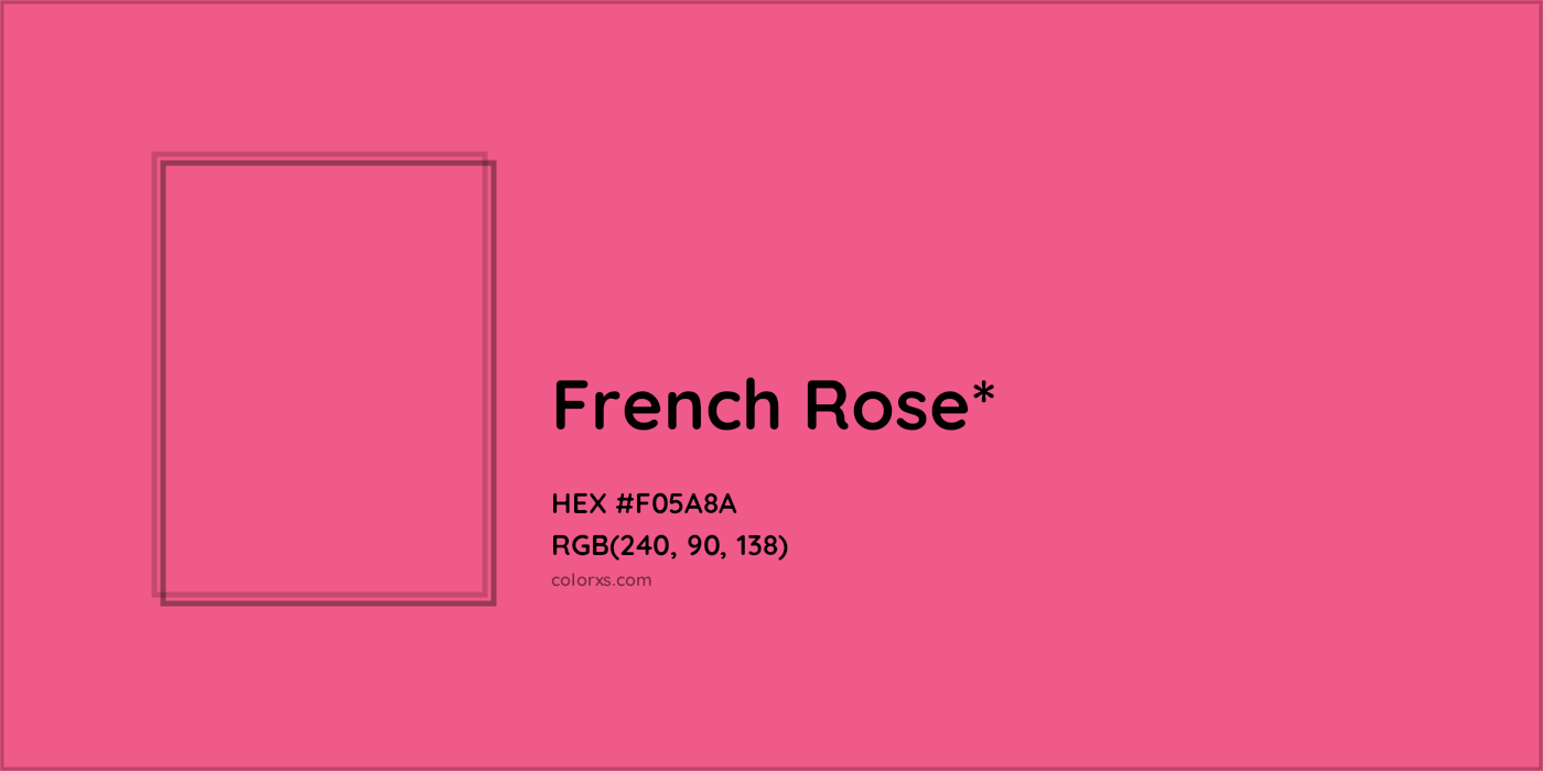 HEX #F05A8A Color Name, Color Code, Palettes, Similar Paints, Images