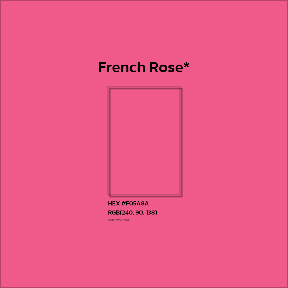 HEX #F05A8A Color Name, Color Code, Palettes, Similar Paints, Images