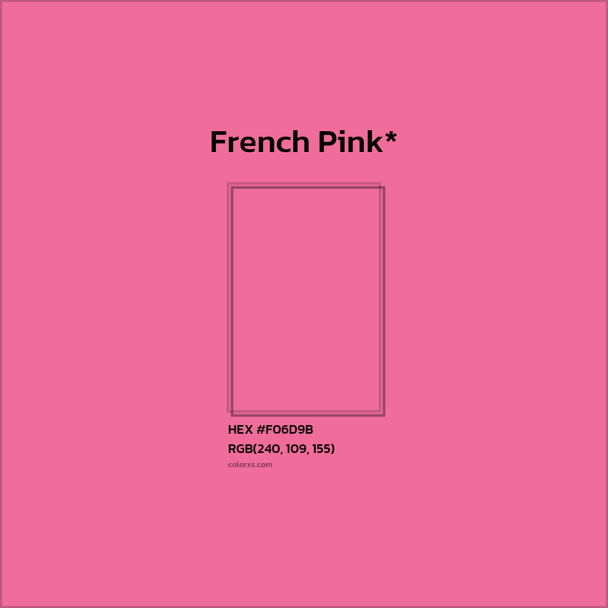 HEX #F06D9B Color Name, Color Code, Palettes, Similar Paints, Images