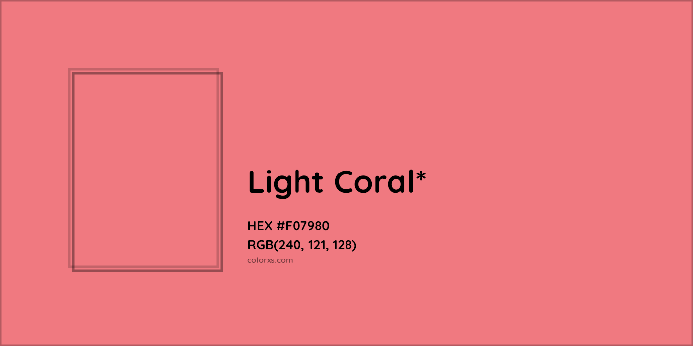 HEX #F07980 Color Name, Color Code, Palettes, Similar Paints, Images