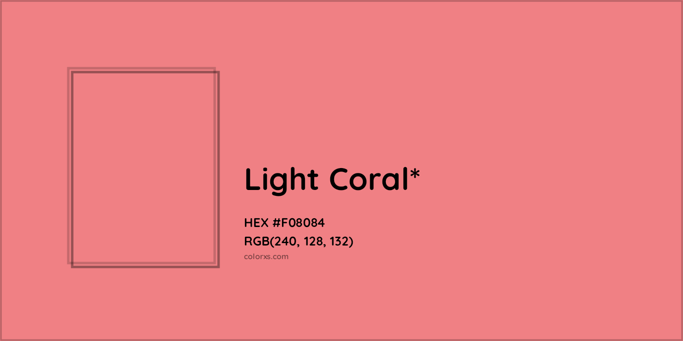 HEX #F08084 Color Name, Color Code, Palettes, Similar Paints, Images