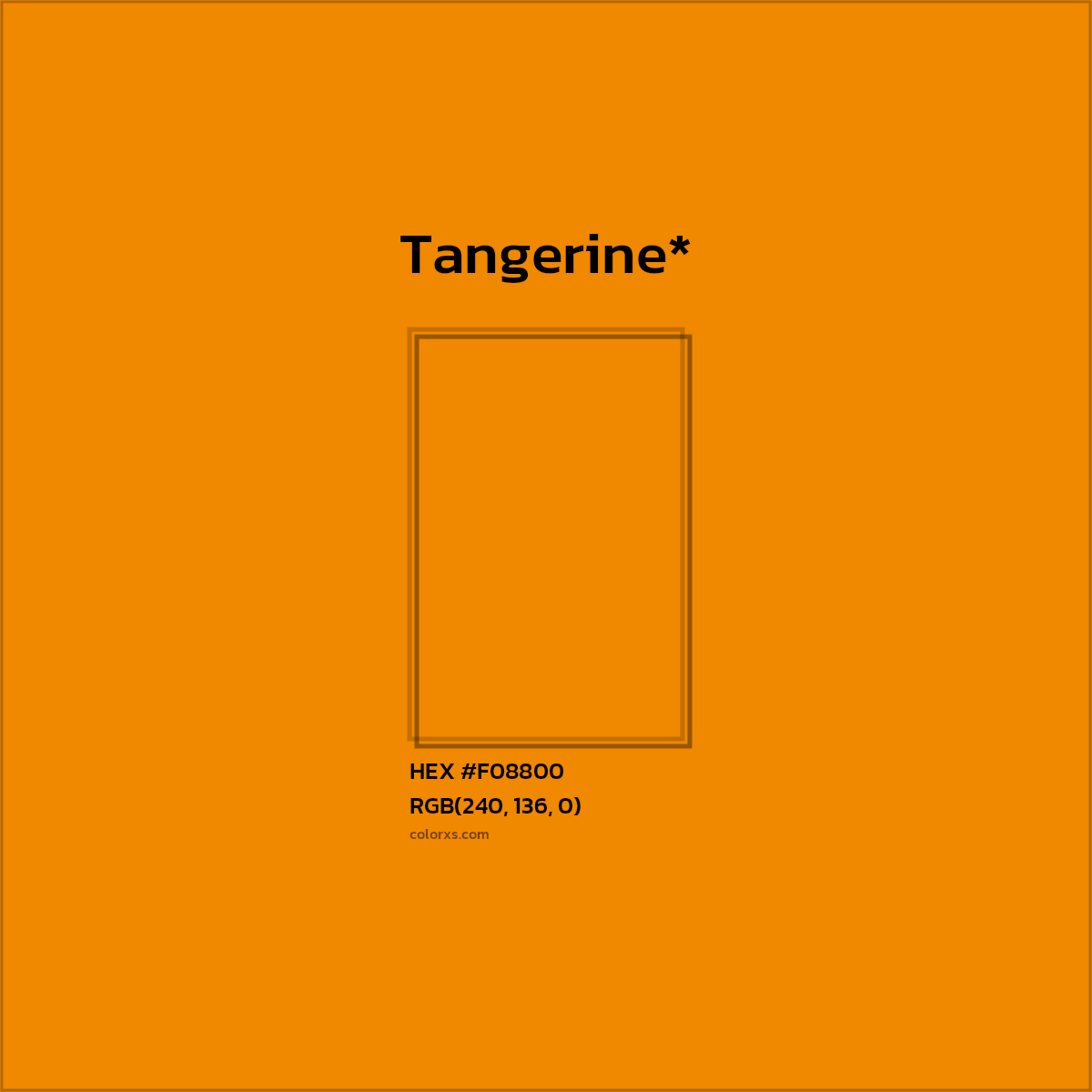 HEX #F08800 Color Name, Color Code, Palettes, Similar Paints, Images