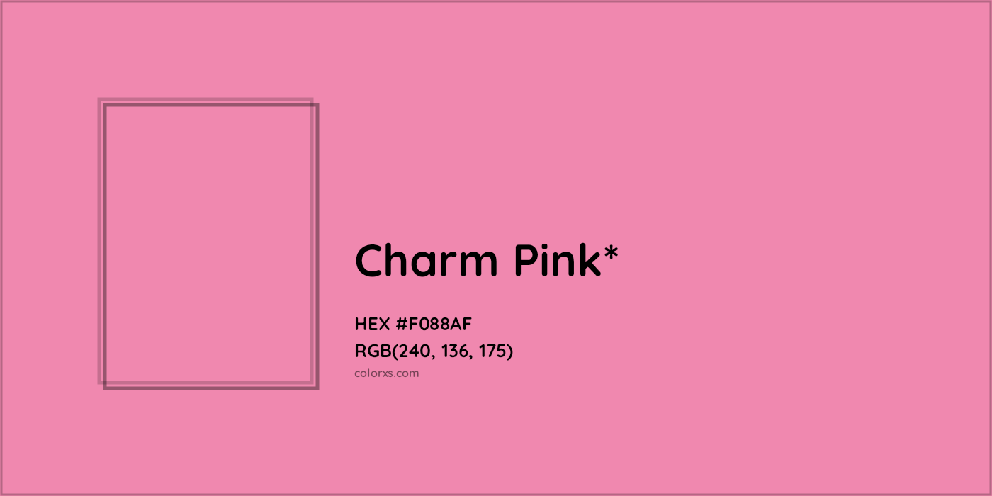 HEX #F088AF Color Name, Color Code, Palettes, Similar Paints, Images