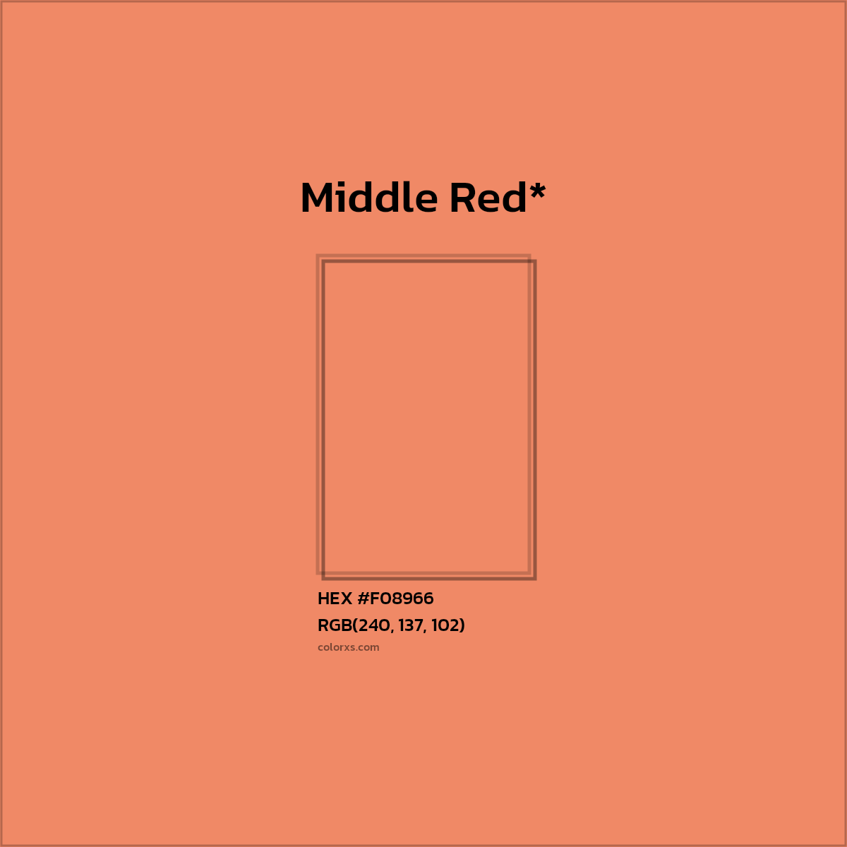 HEX #F08966 Color Name, Color Code, Palettes, Similar Paints, Images