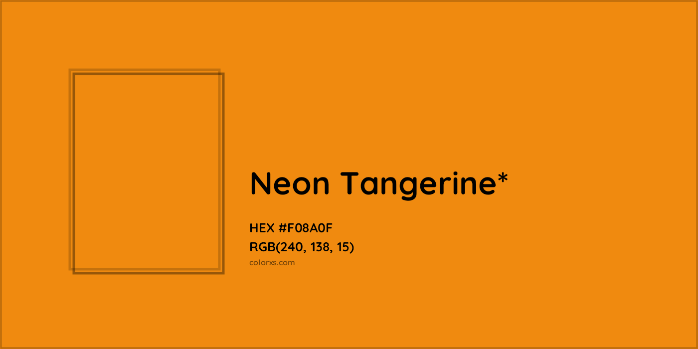 HEX #F08A0F Color Name, Color Code, Palettes, Similar Paints, Images