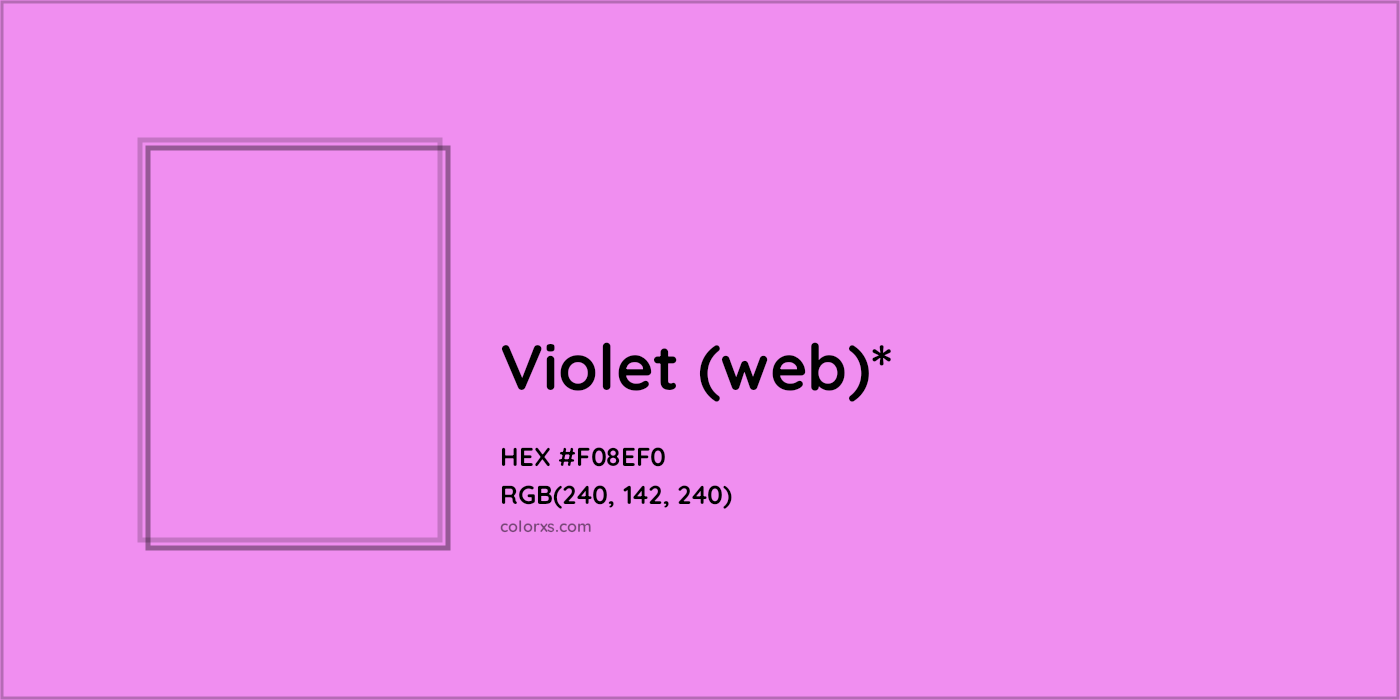HEX #F08EF0 Color Name, Color Code, Palettes, Similar Paints, Images