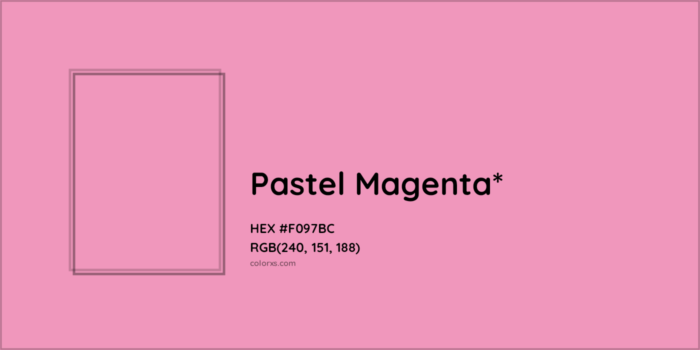 HEX #F097BC Color Name, Color Code, Palettes, Similar Paints, Images