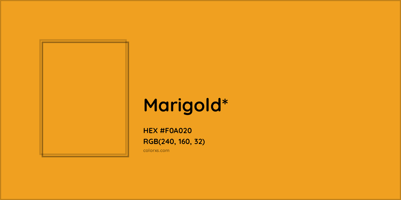 HEX #F0A020 Color Name, Color Code, Palettes, Similar Paints, Images