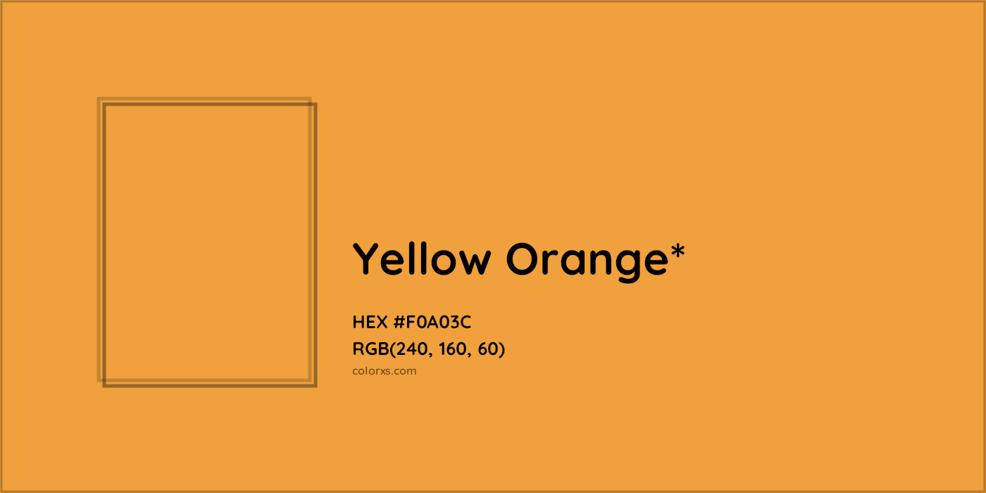 HEX #F0A03C Color Name, Color Code, Palettes, Similar Paints, Images
