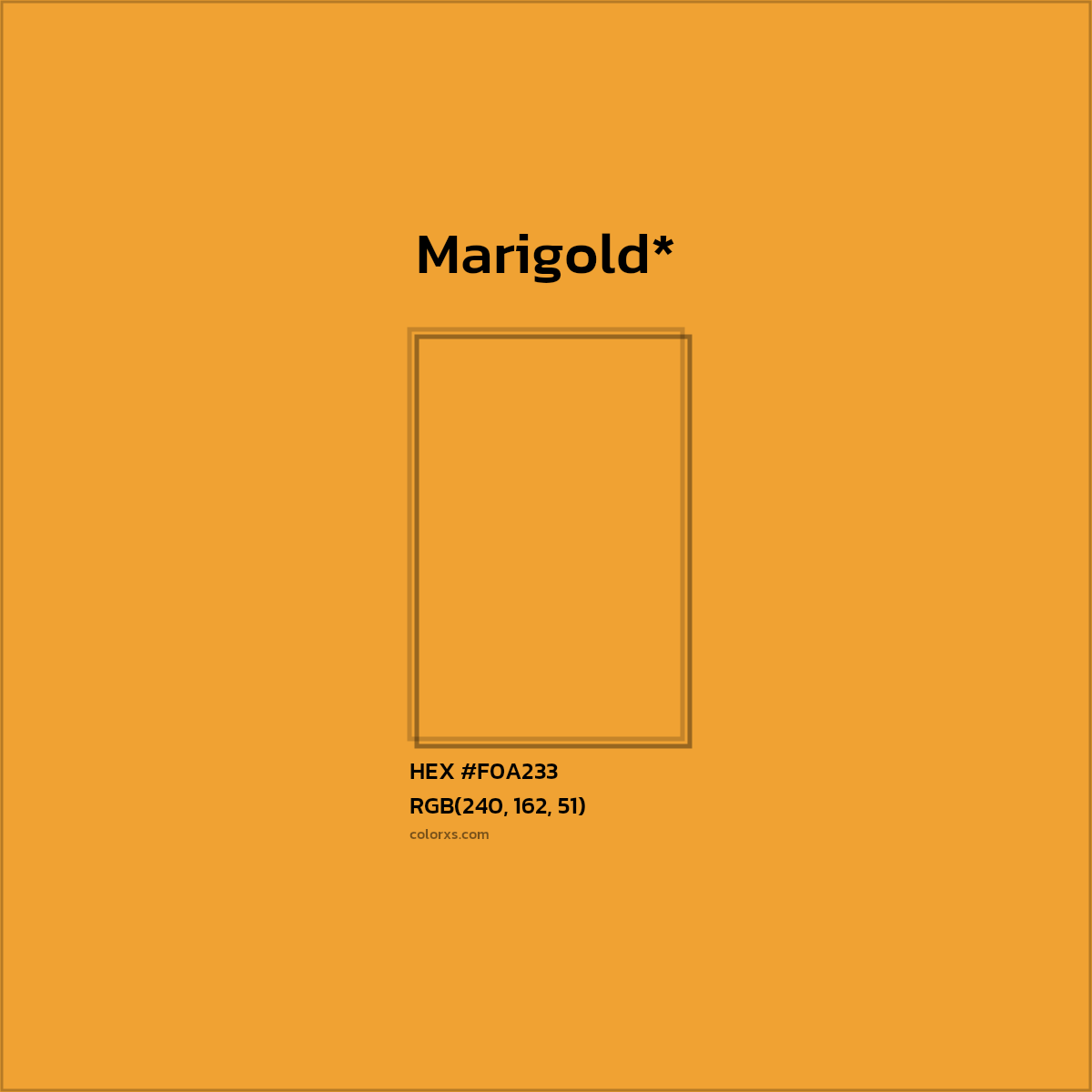 HEX #F0A233 Color Name, Color Code, Palettes, Similar Paints, Images