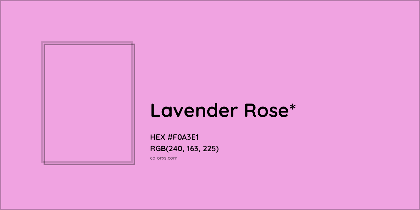 HEX #F0A3E1 Color Name, Color Code, Palettes, Similar Paints, Images