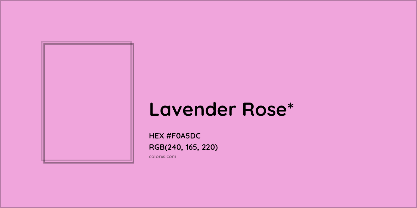 HEX #F0A5DC Color Name, Color Code, Palettes, Similar Paints, Images