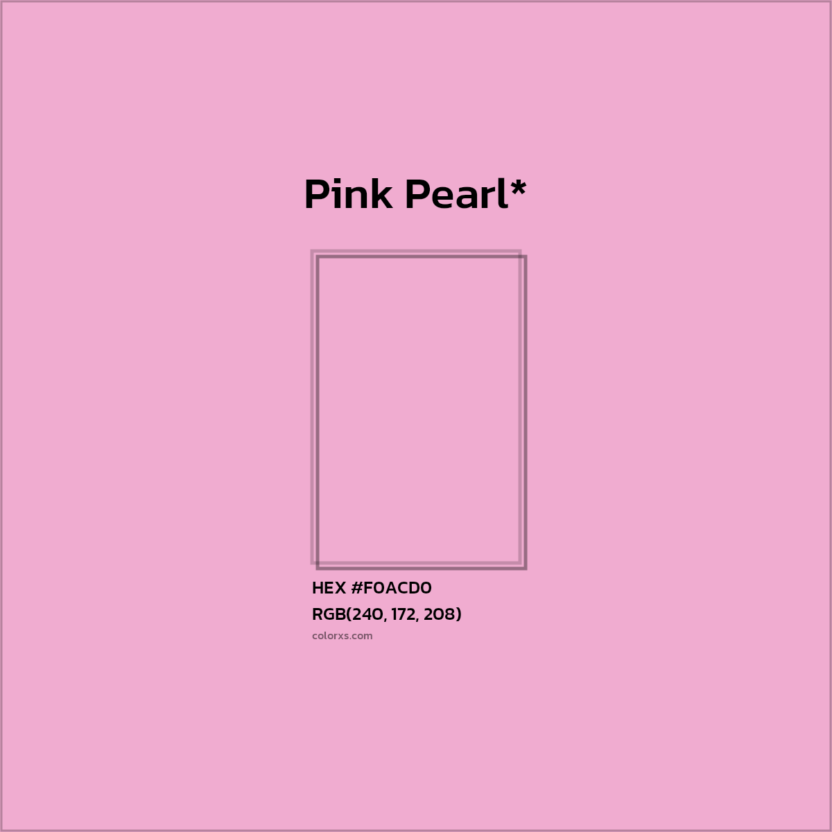 HEX #F0ACD0 Color Name, Color Code, Palettes, Similar Paints, Images