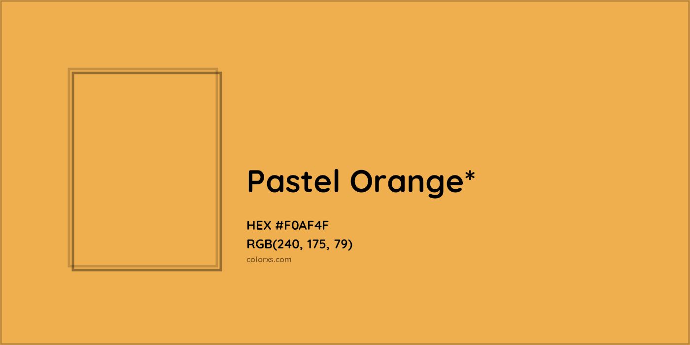 HEX #F0AF4F Color Name, Color Code, Palettes, Similar Paints, Images