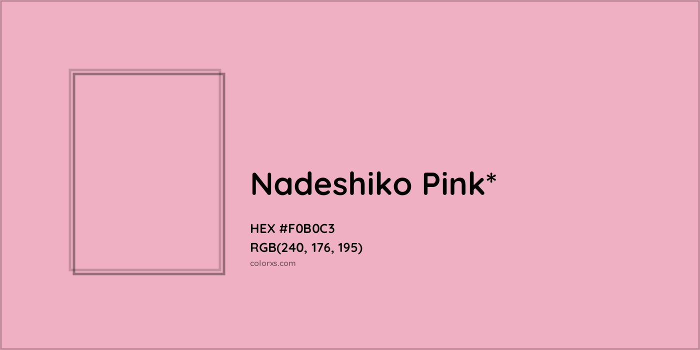 HEX #F0B0C3 Color Name, Color Code, Palettes, Similar Paints, Images
