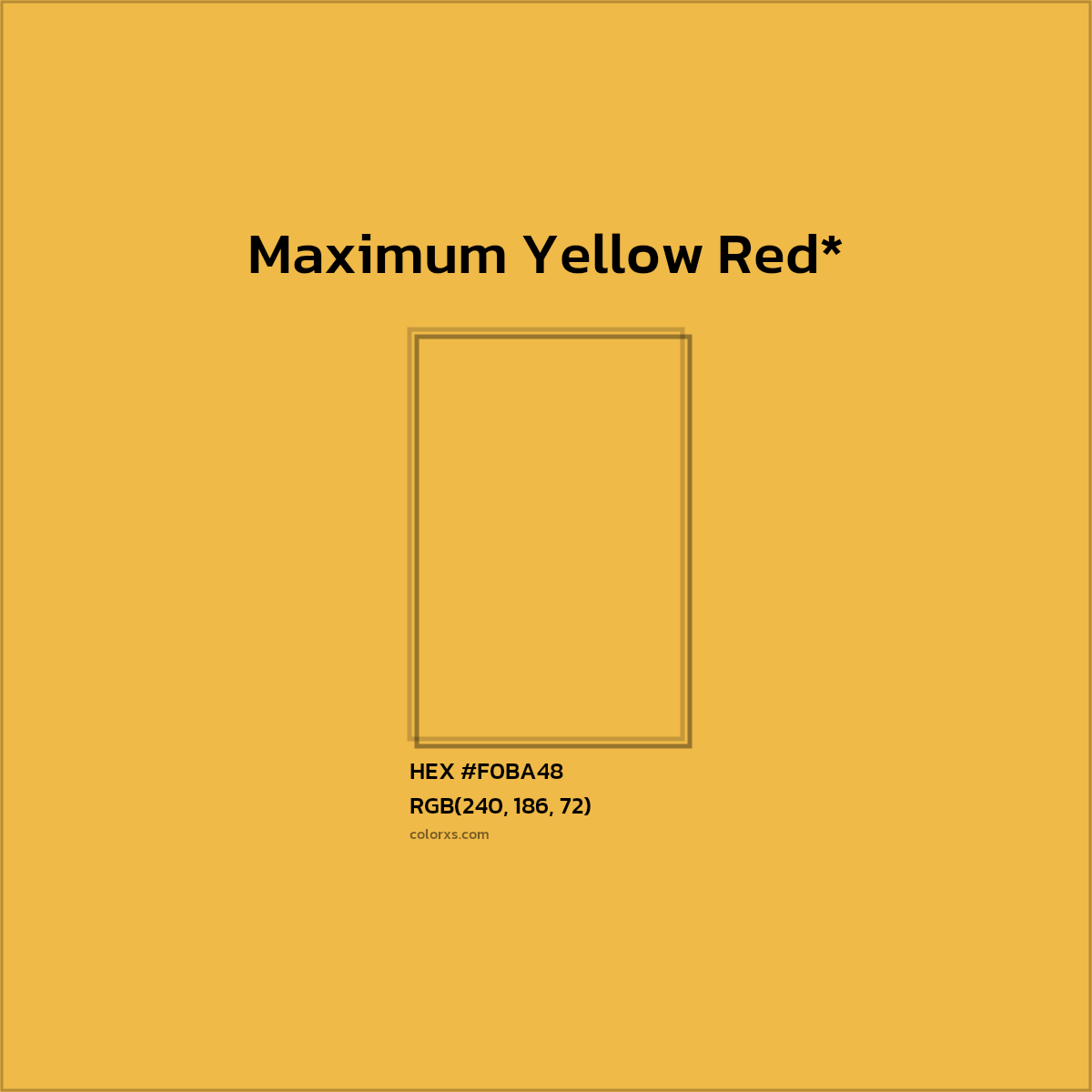 HEX #F0BA48 Color Name, Color Code, Palettes, Similar Paints, Images