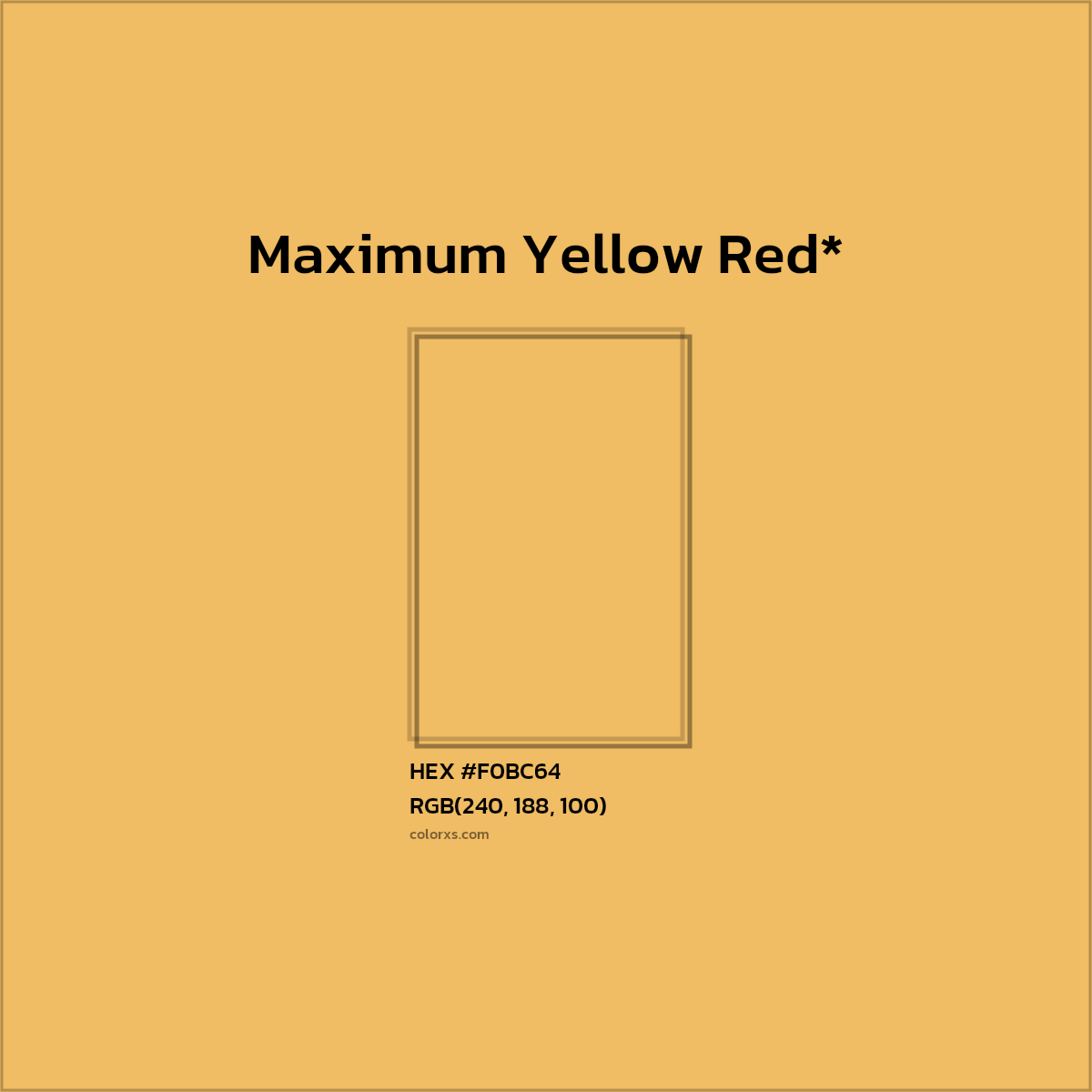 HEX #F0BC64 Color Name, Color Code, Palettes, Similar Paints, Images