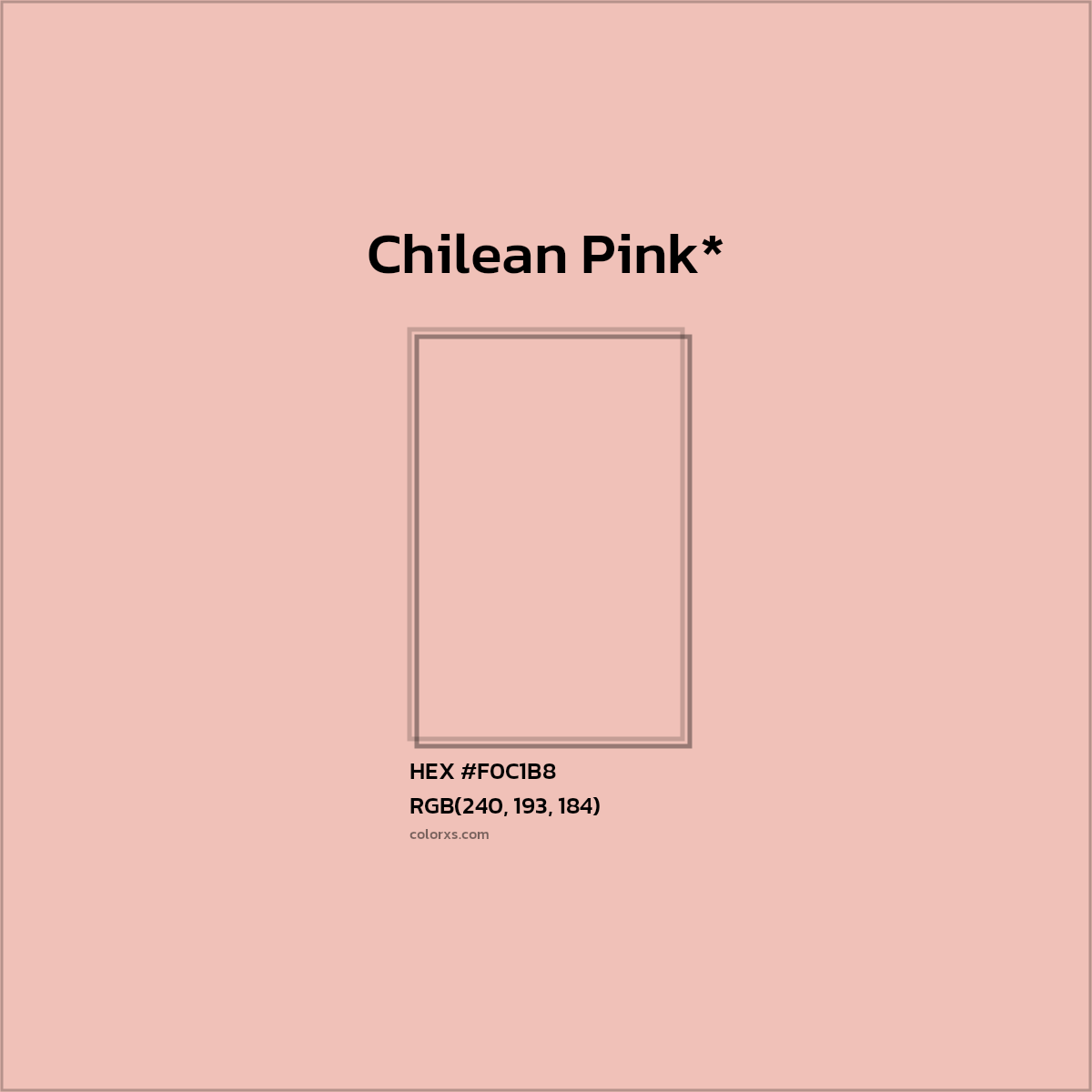 HEX #F0C1B8 Color Name, Color Code, Palettes, Similar Paints, Images