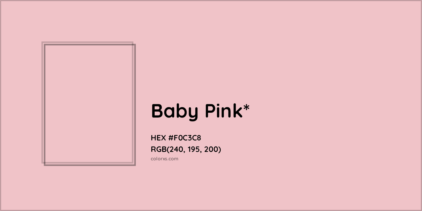 HEX #F0C3C8 Color Name, Color Code, Palettes, Similar Paints, Images