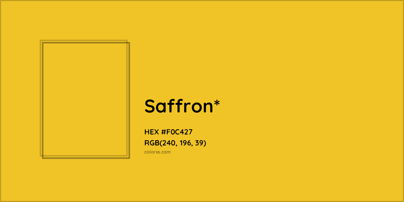 HEX #F0C427 Color Name, Color Code, Palettes, Similar Paints, Images