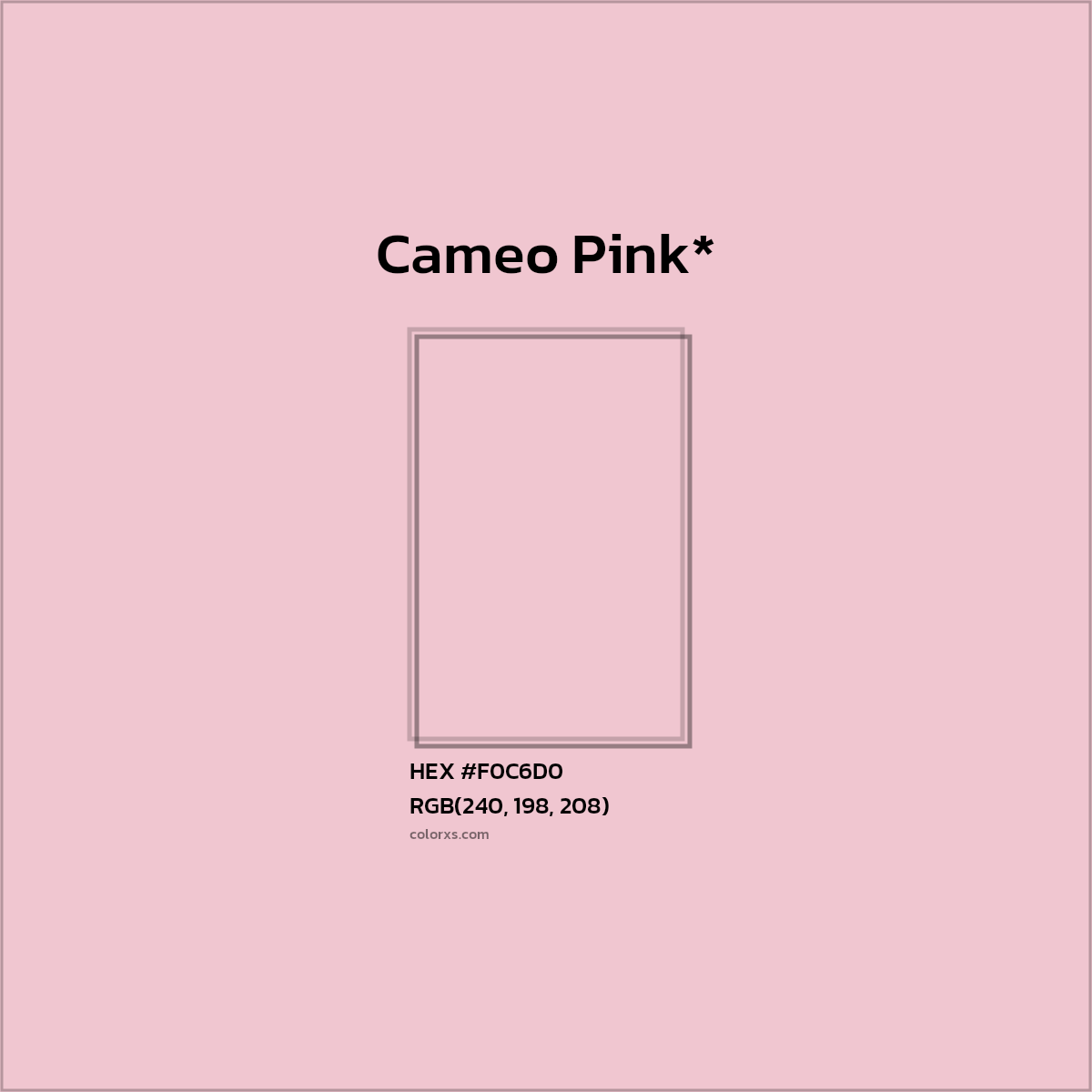 HEX #F0C6D0 Color Name, Color Code, Palettes, Similar Paints, Images