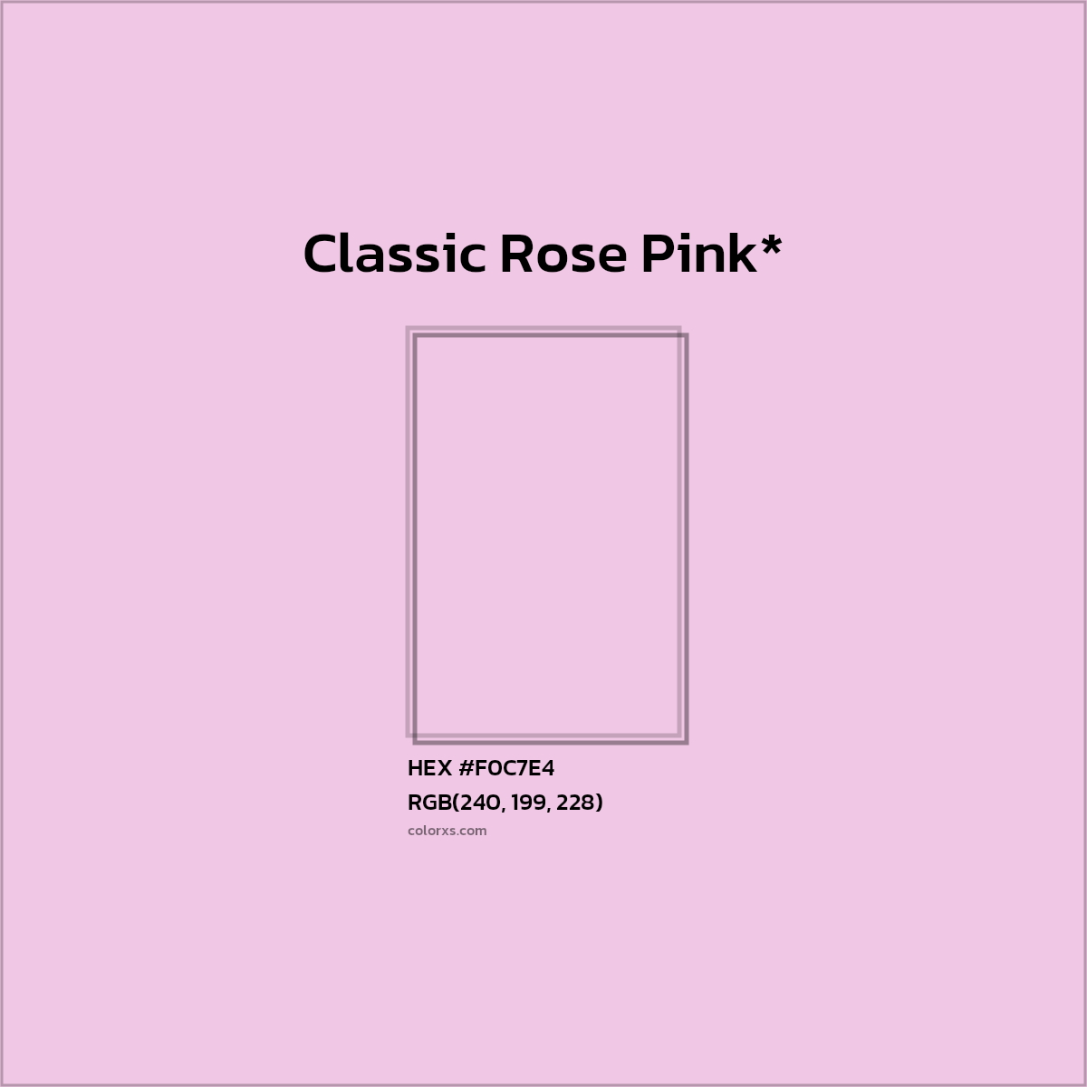 HEX #F0C7E4 Color Name, Color Code, Palettes, Similar Paints, Images