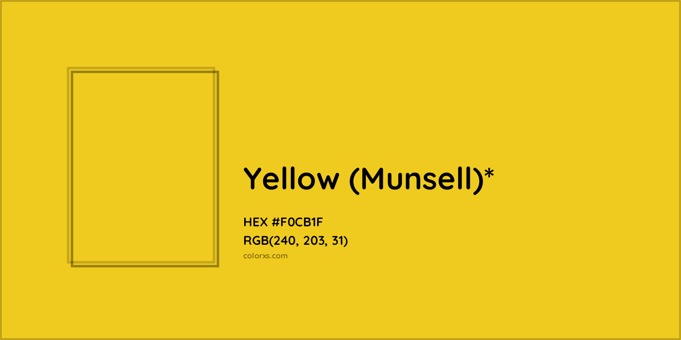 HEX #F0CB1F Color Name, Color Code, Palettes, Similar Paints, Images