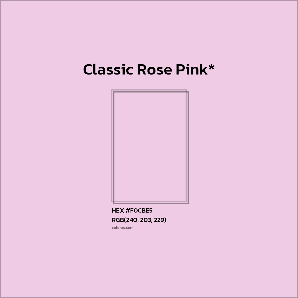 HEX #F0CBE5 Color Name, Color Code, Palettes, Similar Paints, Images