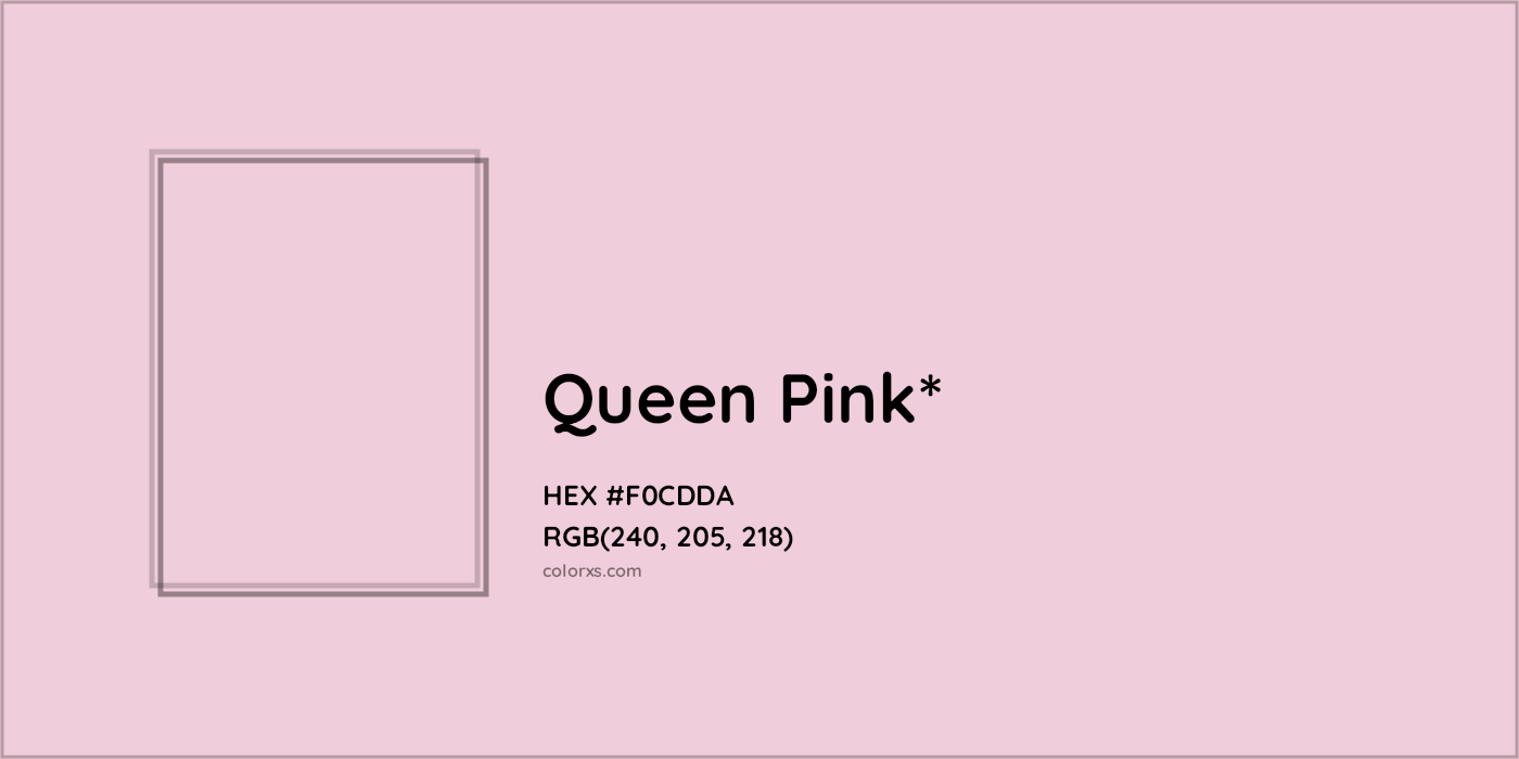 HEX #F0CDDA Color Name, Color Code, Palettes, Similar Paints, Images