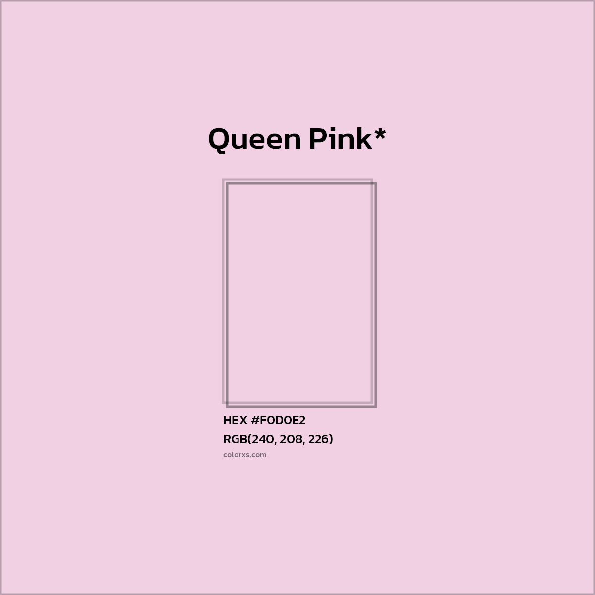HEX #F0D0E2 Color Name, Color Code, Palettes, Similar Paints, Images
