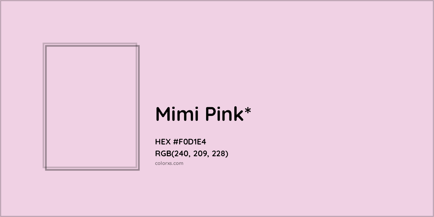 HEX #F0D1E4 Color Name, Color Code, Palettes, Similar Paints, Images