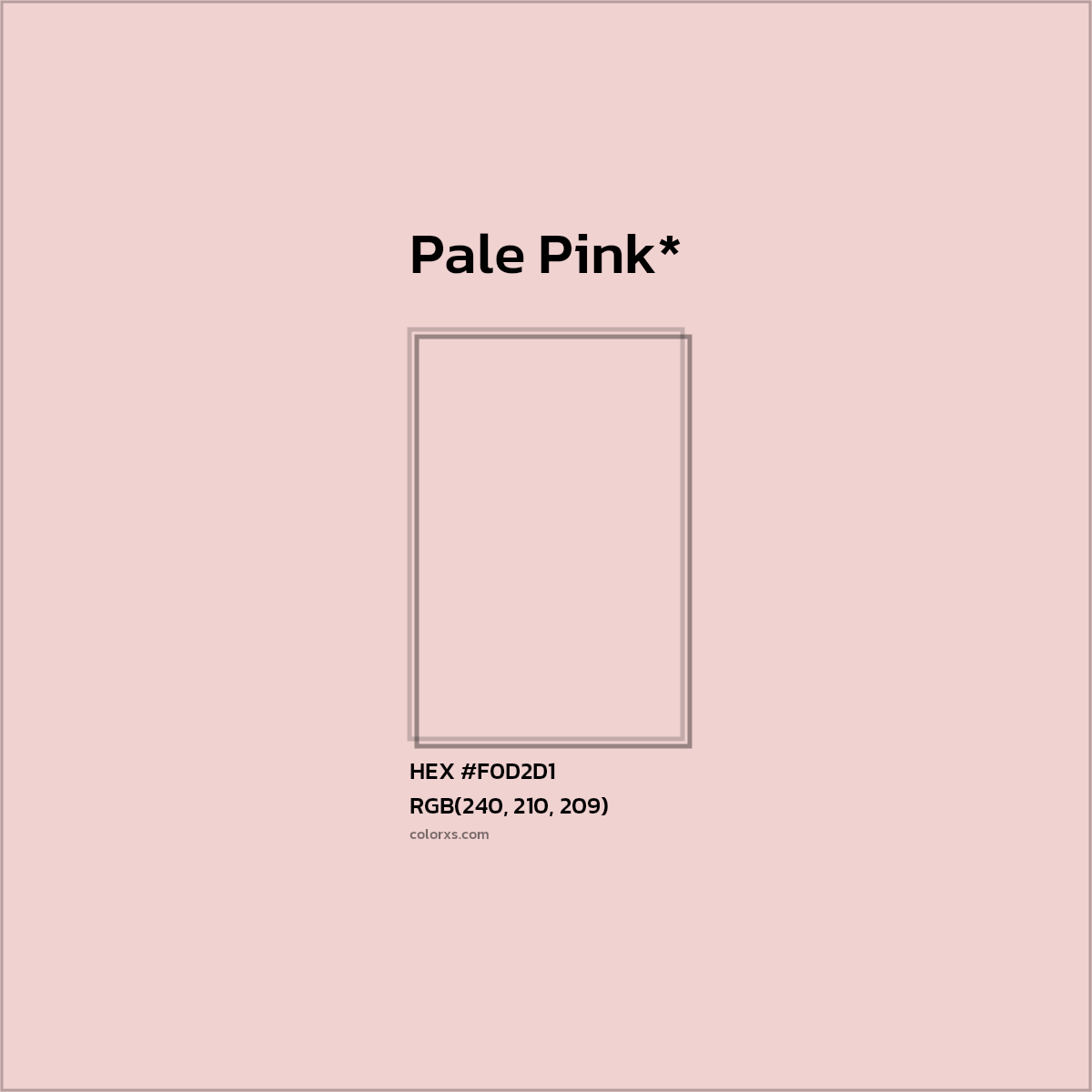 HEX #F0D2D1 Color Name, Color Code, Palettes, Similar Paints, Images