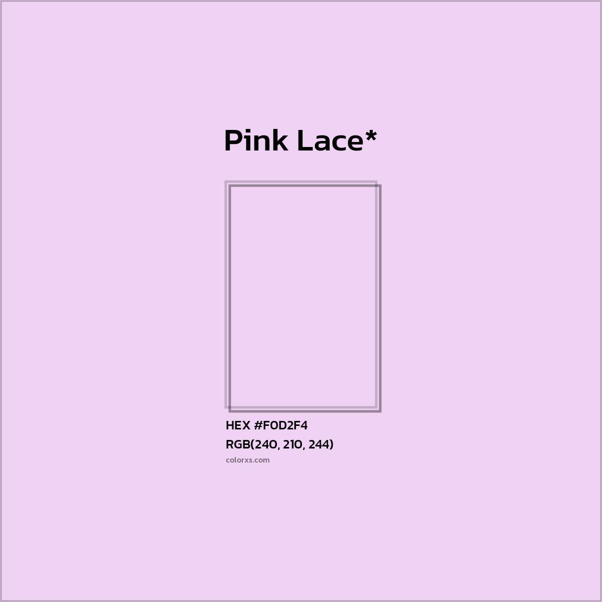 HEX #F0D2F4 Color Name, Color Code, Palettes, Similar Paints, Images