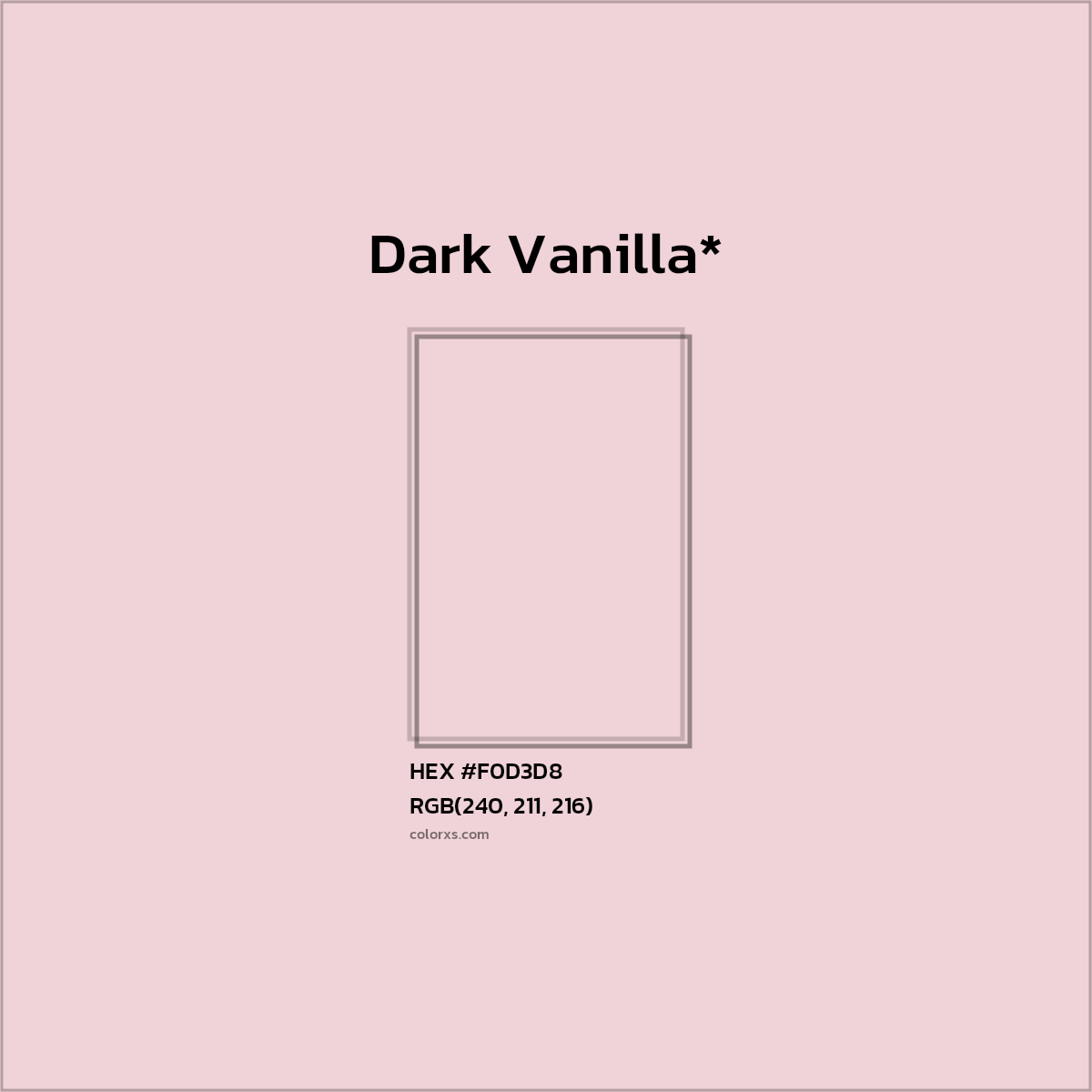 HEX #F0D3D8 Color Name, Color Code, Palettes, Similar Paints, Images