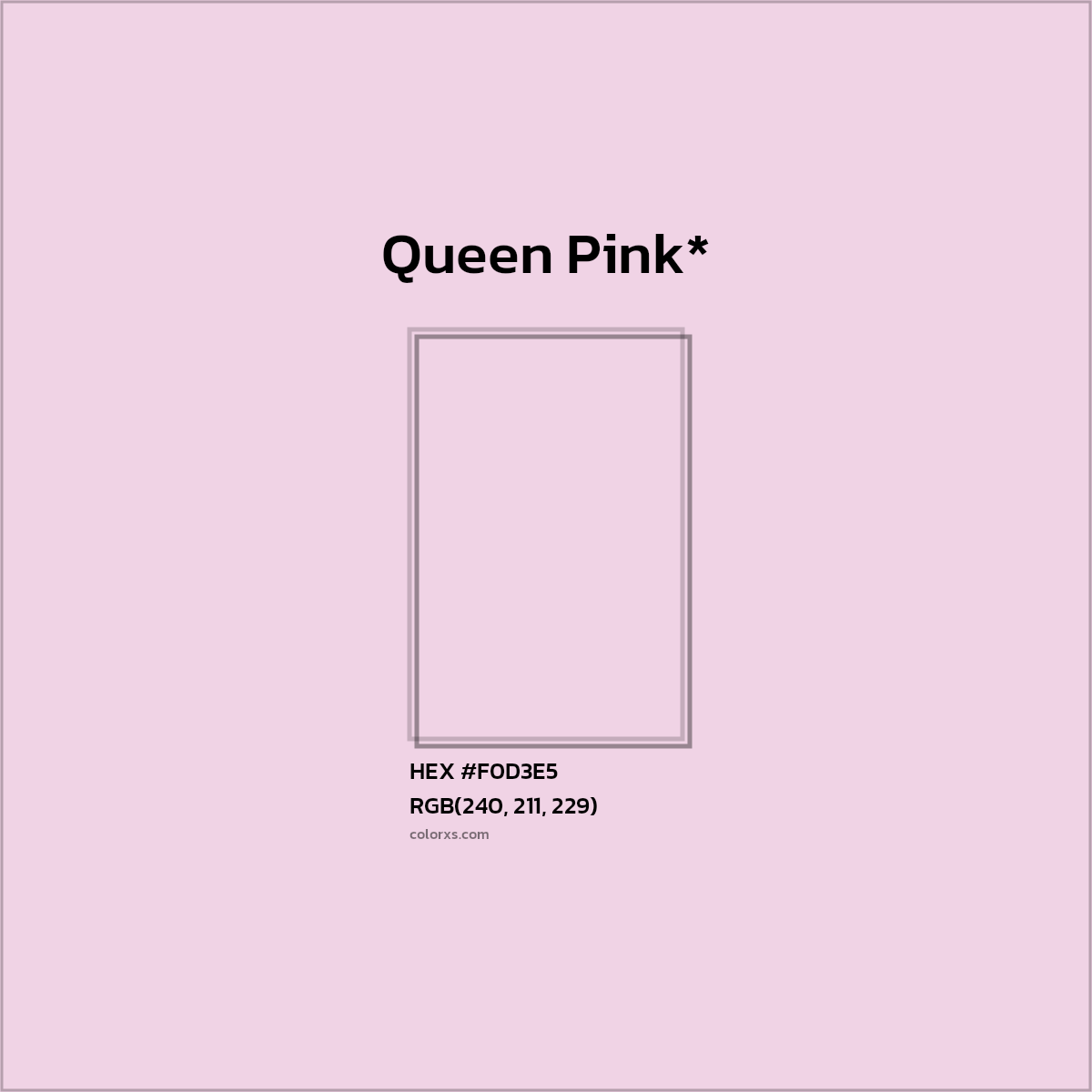 HEX #F0D3E5 Color Name, Color Code, Palettes, Similar Paints, Images