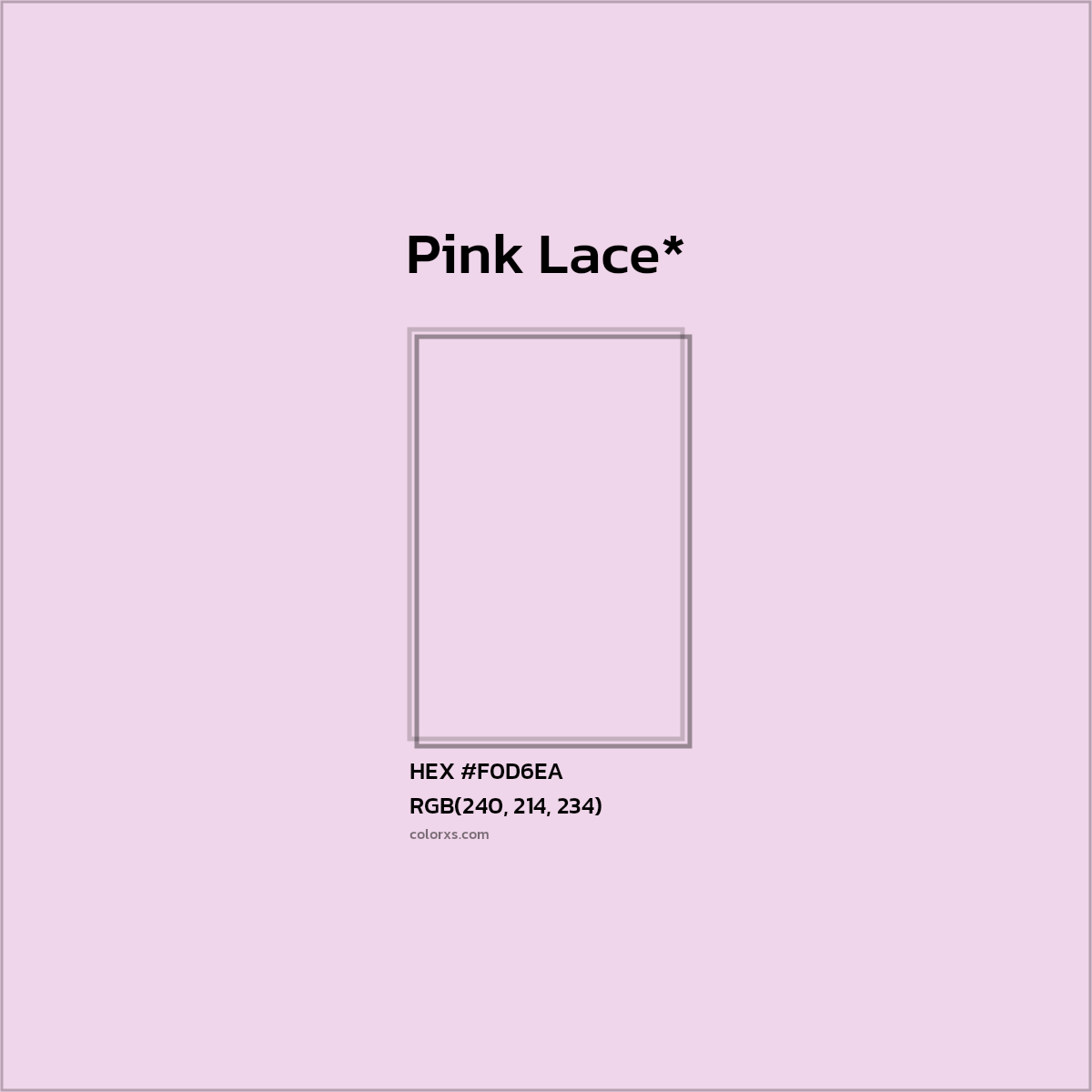 HEX #F0D6EA Color Name, Color Code, Palettes, Similar Paints, Images