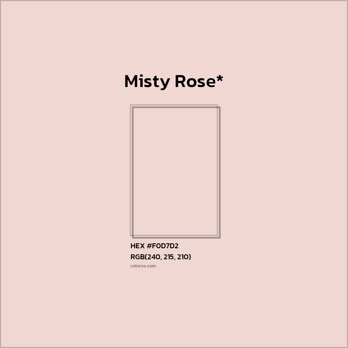 HEX #F0D7D2 Color Name, Color Code, Palettes, Similar Paints, Images