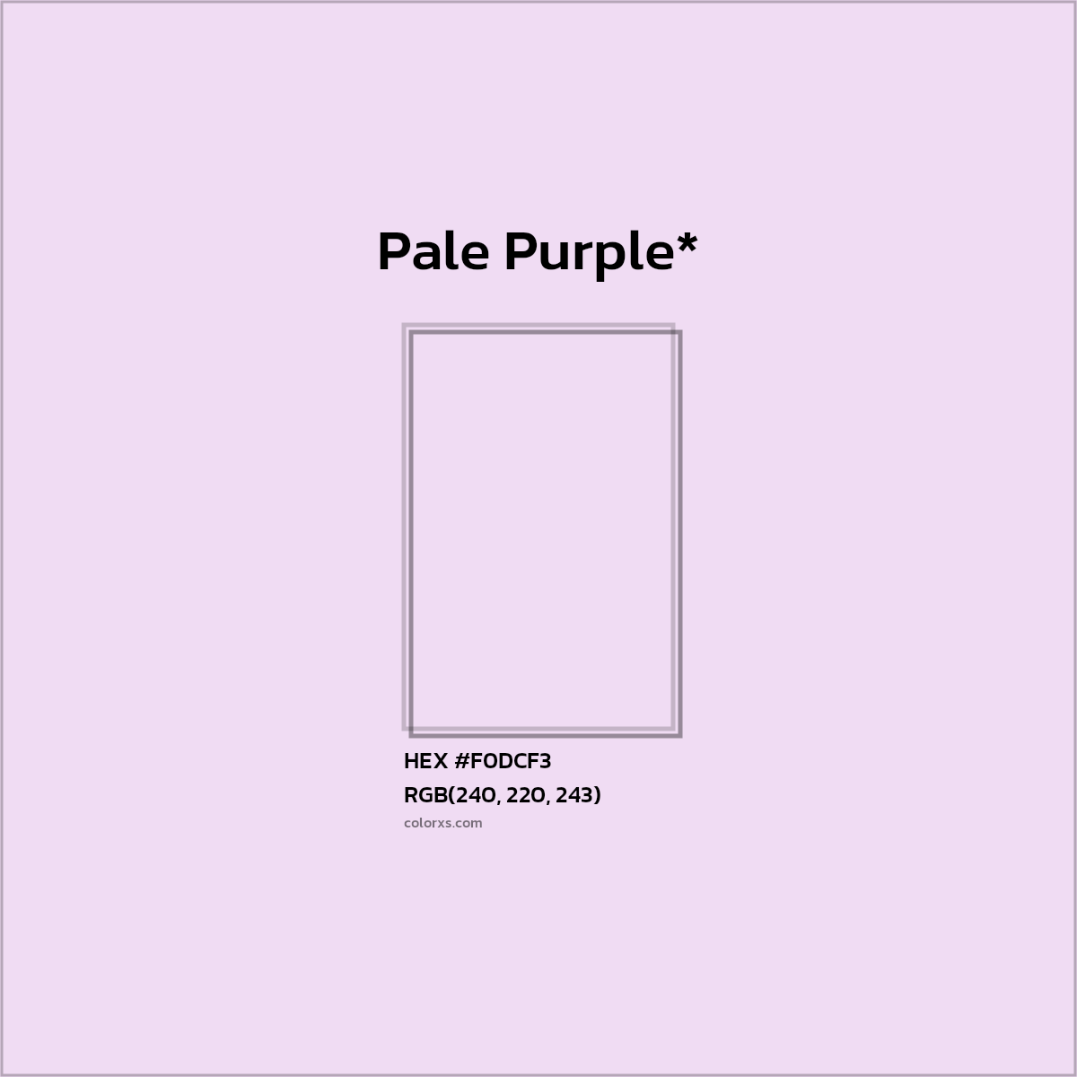 HEX #F0DCF3 Color Name, Color Code, Palettes, Similar Paints, Images