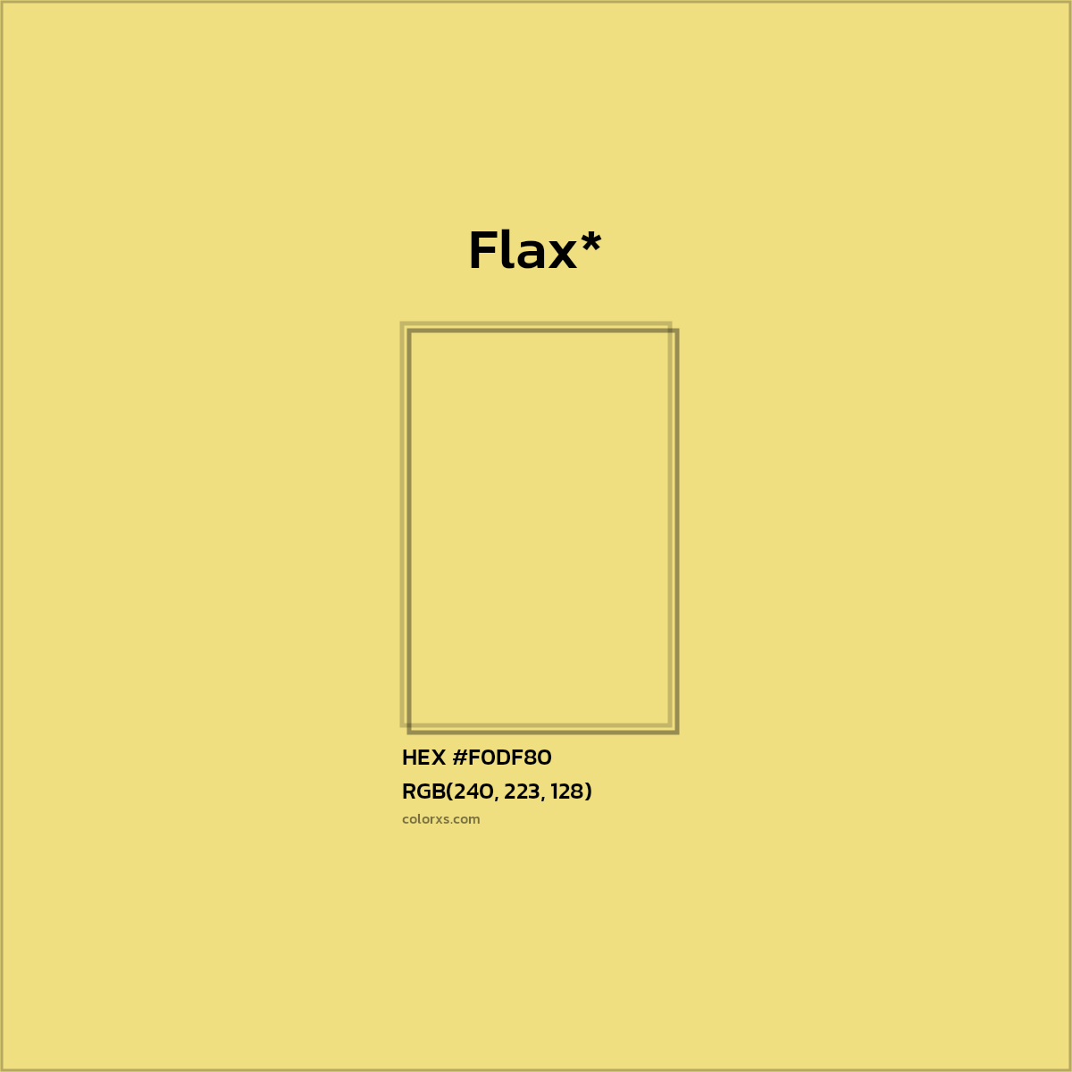 HEX #F0DF80 Color Name, Color Code, Palettes, Similar Paints, Images