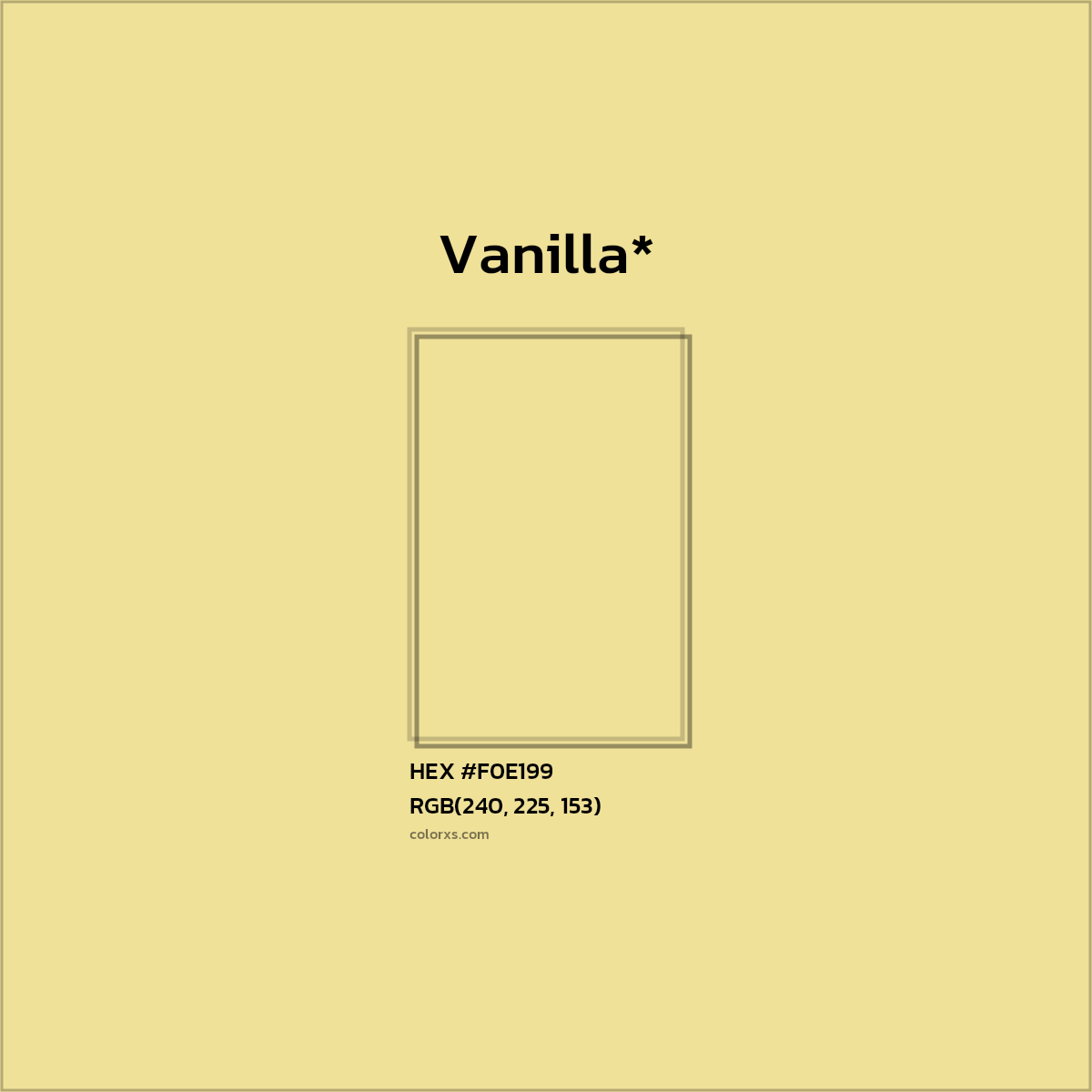 HEX #F0E199 Color Name, Color Code, Palettes, Similar Paints, Images