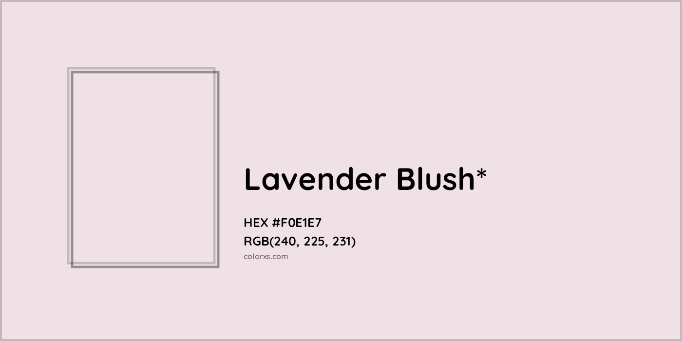 HEX #F0E1E7 Color Name, Color Code, Palettes, Similar Paints, Images