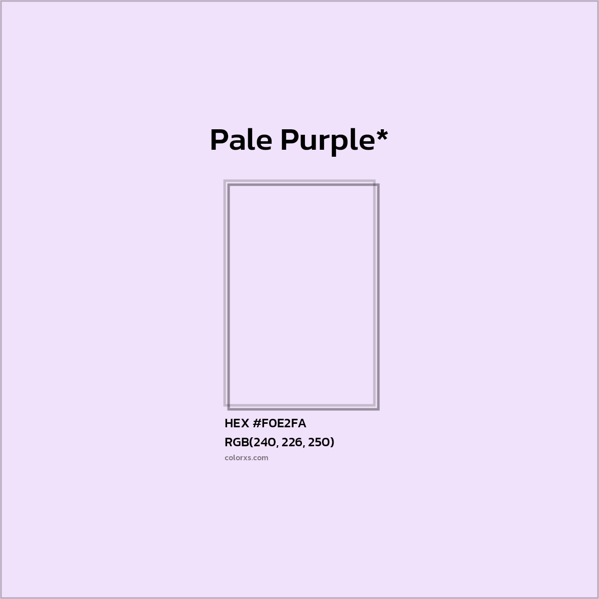 HEX #F0E2FA Color Name, Color Code, Palettes, Similar Paints, Images